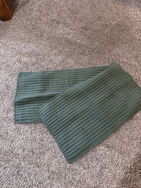 Olive green King size quilt pillow covers